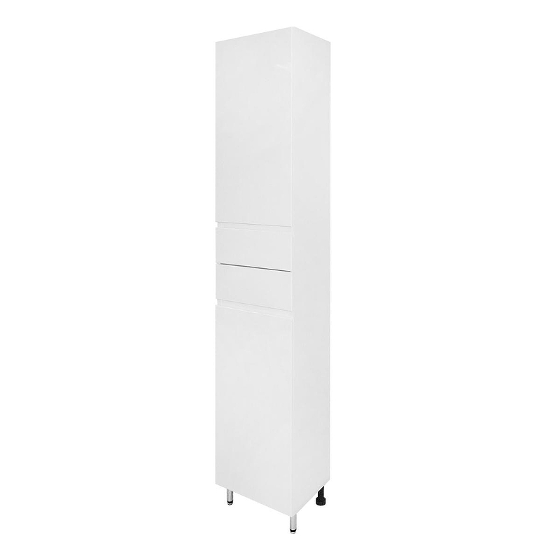 Шкаф пенал Azario Эстима 35 L CS00094554 цвет Белый глянцевый