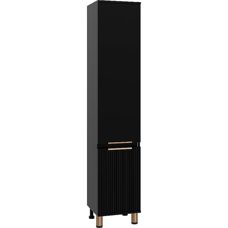 Шкаф пенал Brevita Enfida 35 R ENF-05035-020P Черный матовый