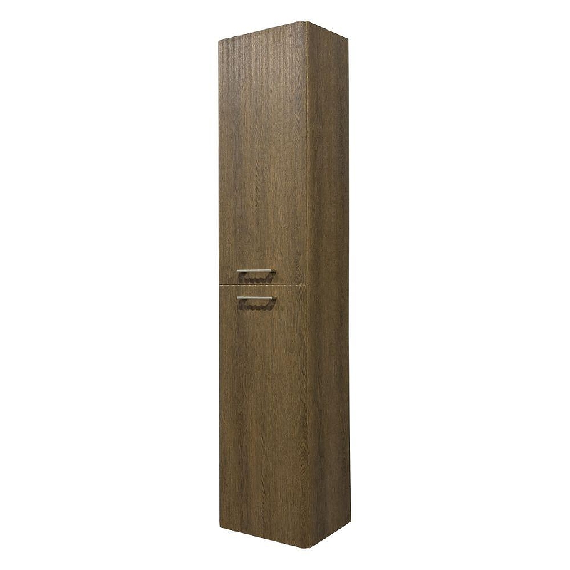 Шкаф пенал Comforty Ангара 35 00-00019358 подвесной цвет Дуб темно-коричневый