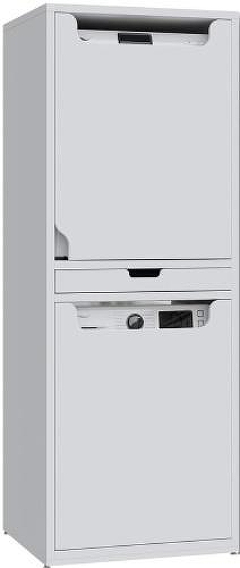 Шкаф пенал Creavit 72 CM2070.01.BB над стиральной машиной цвет Белый