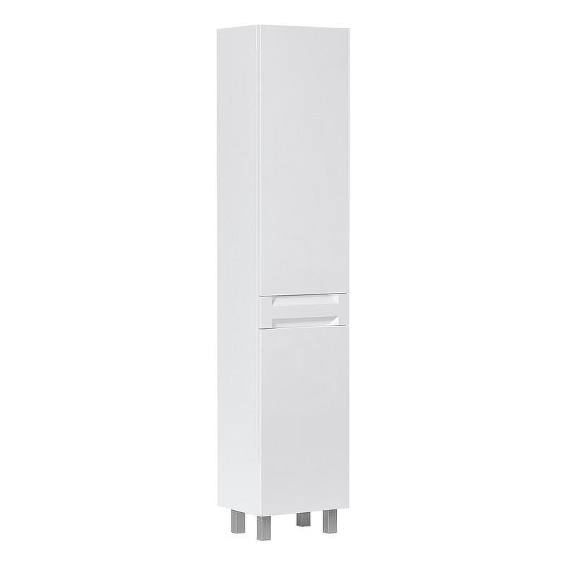 Шкаф пенал Equil Corner 40 pnCRNR40.KZ-06 с бельевой корзиной цвет Белый