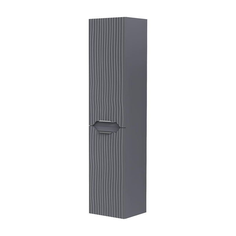 Шкаф пенал Equil Mirage 36 ppMIRAGE36.L.KZ-07 подвесной с бельевой корзиной цвет Графит софт