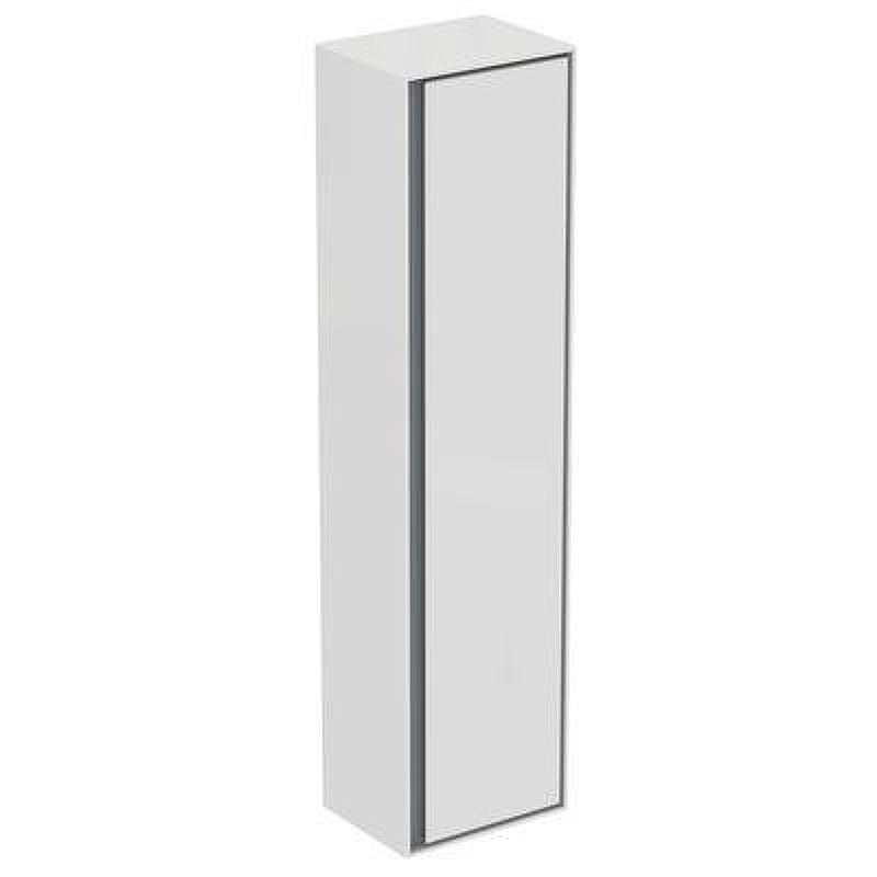 Шкаф пенал Ideal Standard Connect Air 40 E0832KN подвесной цвет Glossy White + Matt Light Grey (Белый глянцевый + Светло-серый матовый)