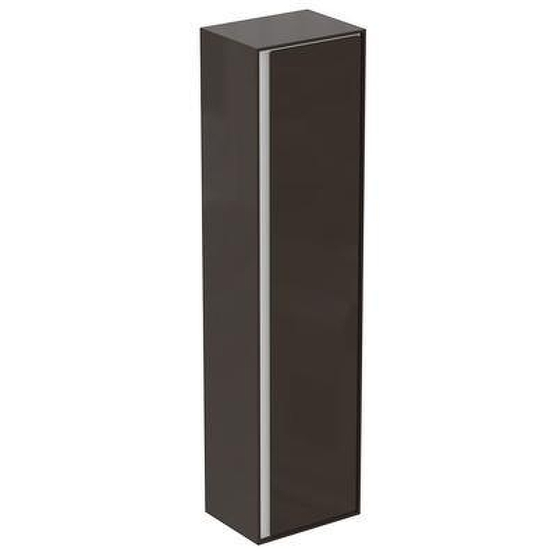 Шкаф пенал Ideal Standard Connect Air 40 E0832VY подвесной цвет Matt Dark Brown + Matt White (Темно-коричневый матовый + Белый матовый)