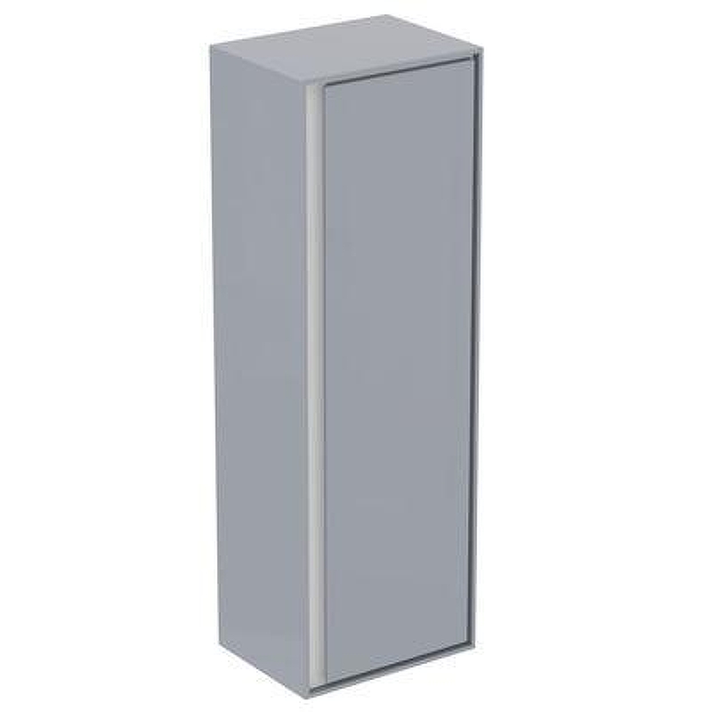 Шкаф пенал Ideal Standard Connect Air 40 E0834EQ подвесной цвет Glossy Light Grey + Matt White (Светло-серый глянцевый + Белый матовый)