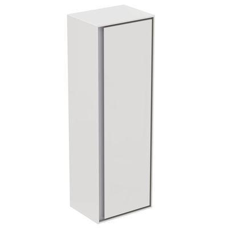 Шкаф пенал Ideal Standard Connect Air 40 E0834KN подвесной цвет Glossy White + Matt Light Grey (Белый глянцевый + Светло-серый матовый)