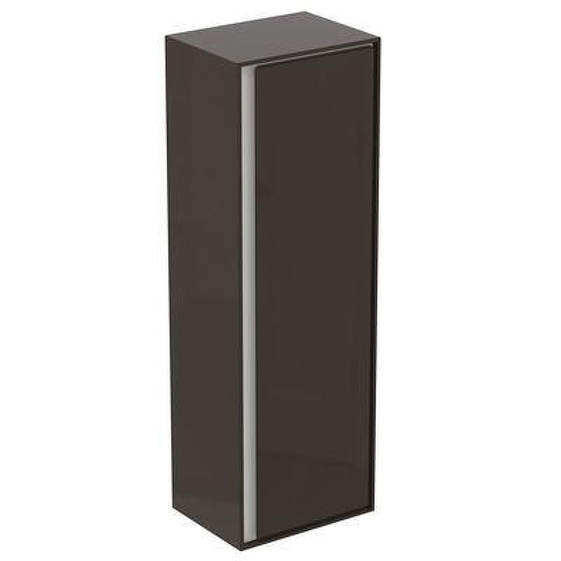 Шкаф пенал Ideal Standard Connect Air 40 E0834VY подвесной цвет Matt Dark Brown + Matt White (Темно-коричневый матовый + Белый матовый)
