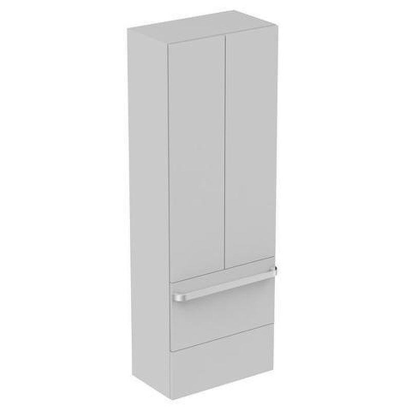 Шкаф пенал Ideal Standard Tonic II 60 R4316FA подвесной цвет Glossy light grey (Светло-серый глянцевый)