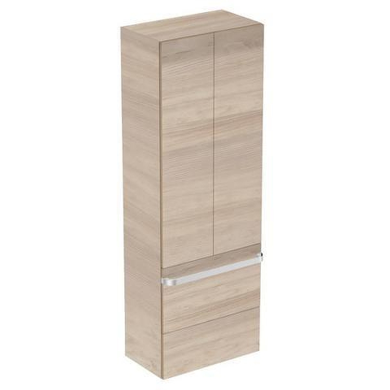 Шкаф пенал Ideal Standard Tonic II 60 R4316FF подвесной цвет Wood light brown (Светло-коричневое дерево)