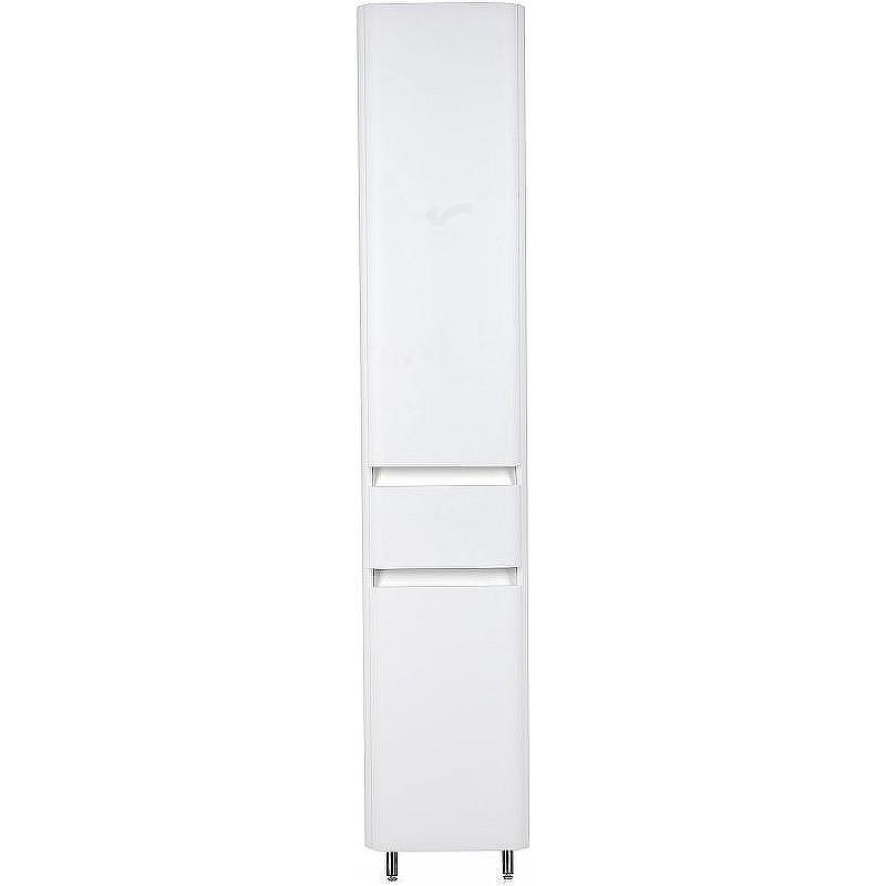 Шкаф пенал Style Line Атлантика 35 L Люкс Plus СС-00002257 с бельевой корзиной Белый матовый антискрейтч