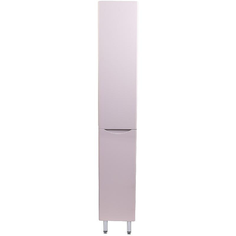 Шкаф пенал Style Line Бергамо 30 L СС-00002326 с бельевой корзиной Белый антискрейтч