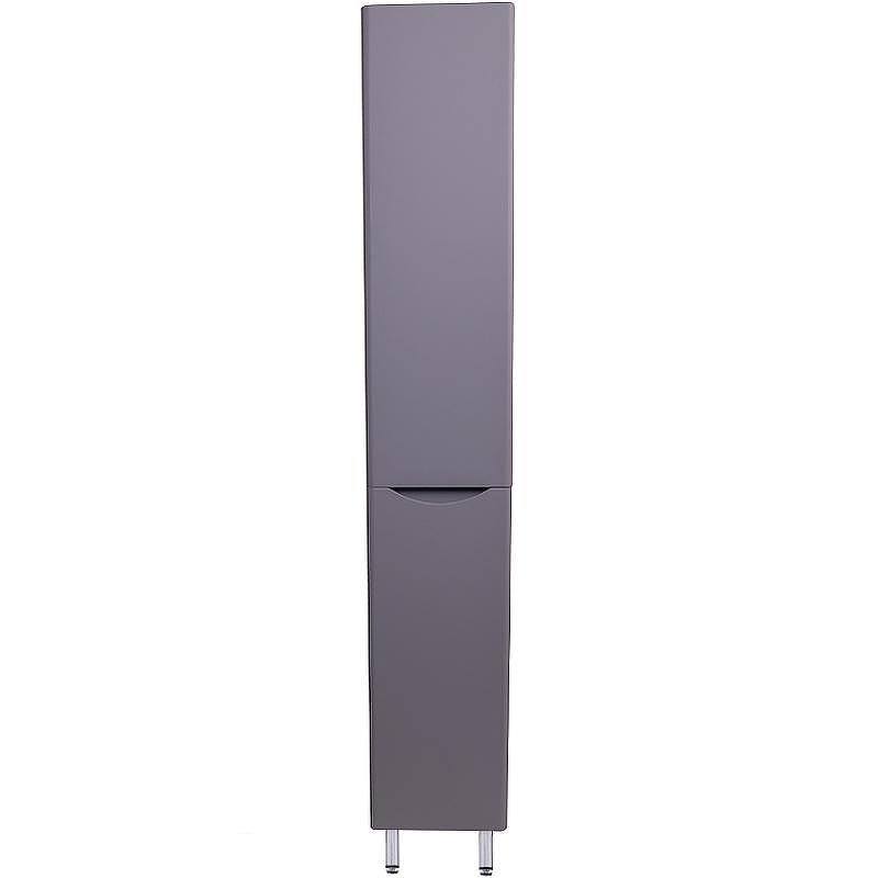 Шкаф пенал Style Line Бергамо 30 L СС-00002327 с бельевой корзиной Серый антискрейтч