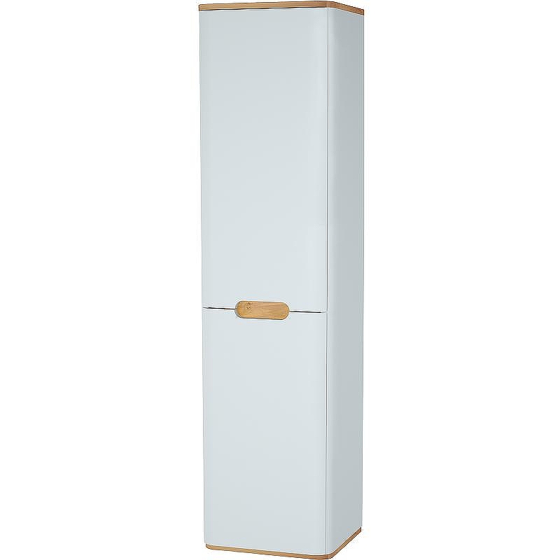 Шкаф пенал Vitra Sento 40 L 60854 подвесной с бельевое корзиной Белый матовый