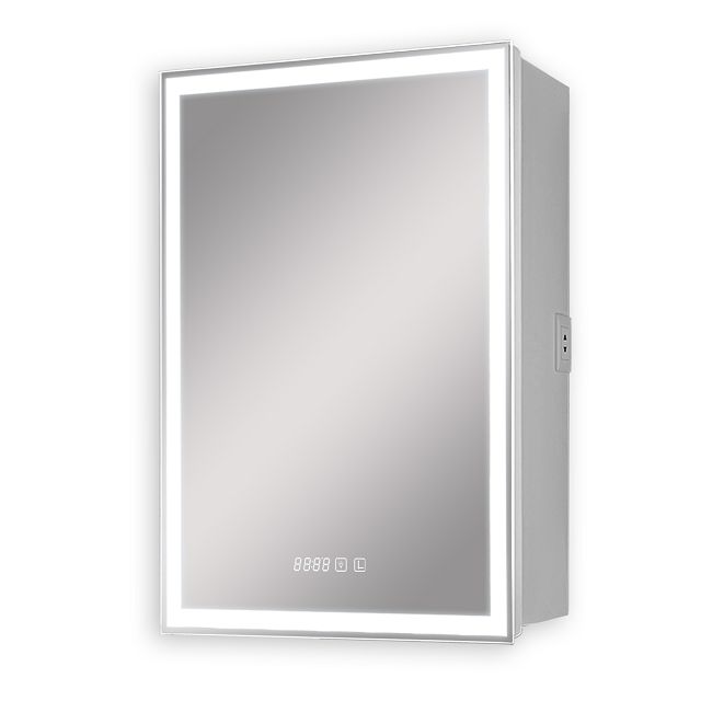 шкаф зеркальный SILVER MIRRORS Киото 60 правый сенсор диммер термометр часы