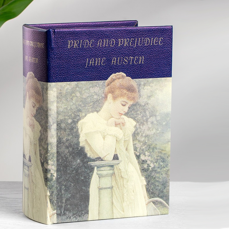 Шкатулка Glasar Pride and Prejudice в виде книги бежевая 14х6х20 см