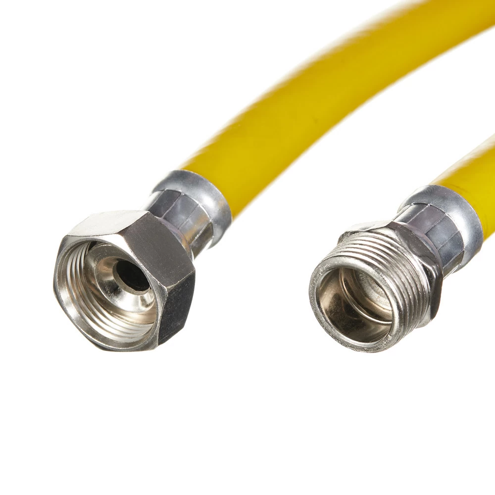 Шланг для газа ПВХ армированный Elka 3/4 НР(ш) х 3/4 ВР(г) 80 см желтый