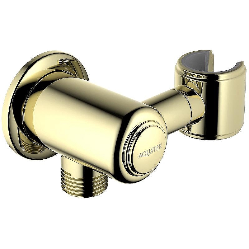 Шланговое подключение Aquatek Классик AQ2462PG Золото полированное