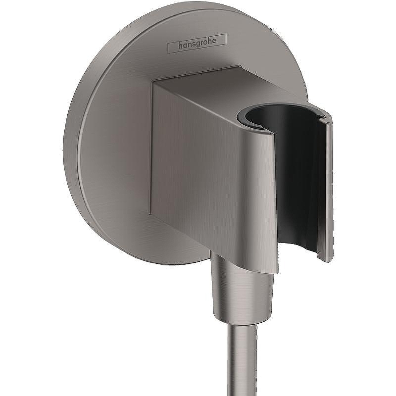 Шланговое подключение Hansgrohe FixFit S 26888340 Шлифованный черный хром
