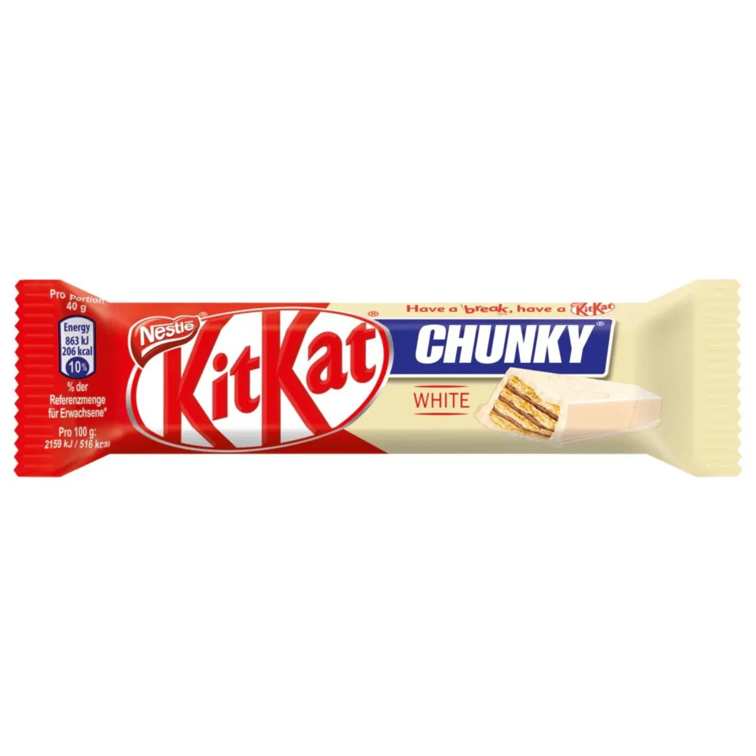 Шоколад белый Kit Kat с хрустящей вафлей 40 г