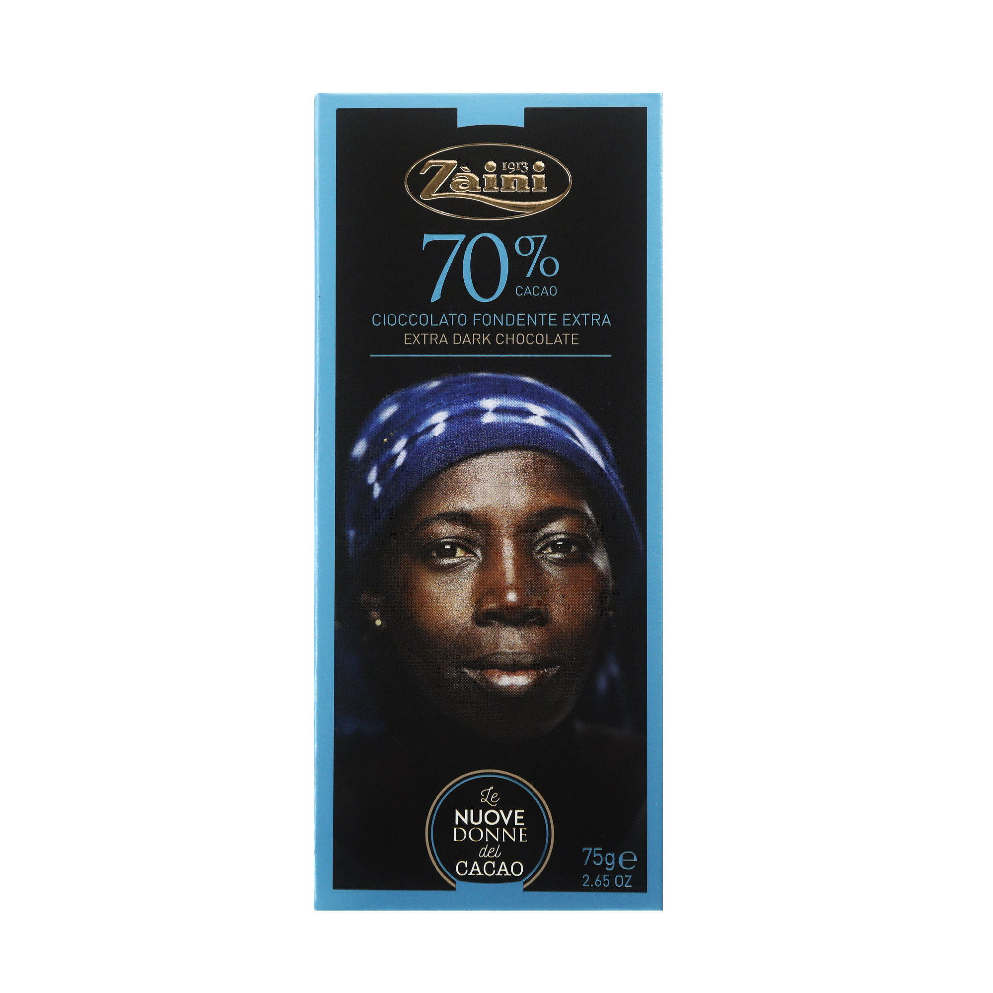 Шоколад темный 70% Zaini Women of cocoa, 75 г