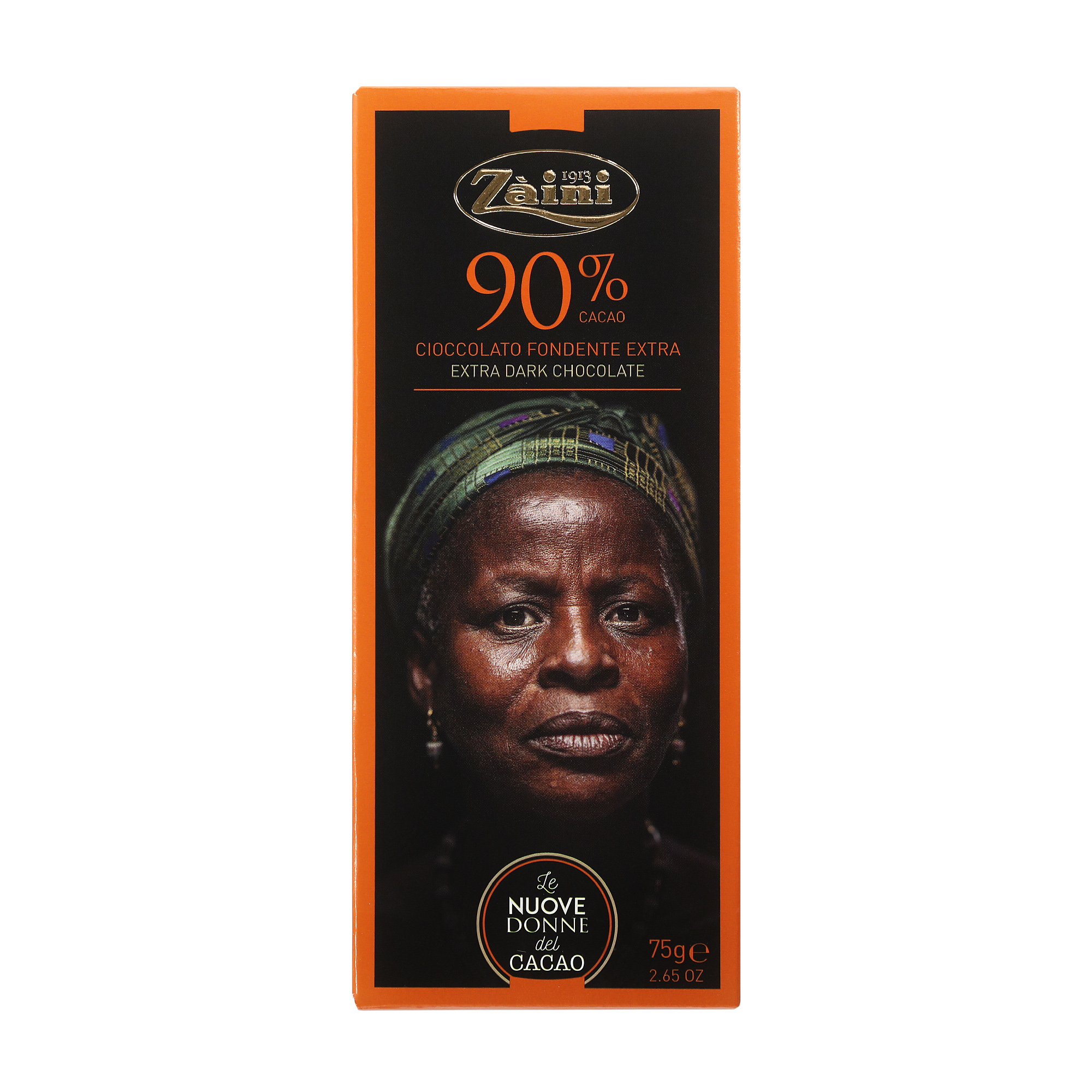 Шоколад темный 90% Zaini Women of cocoa, 75 г