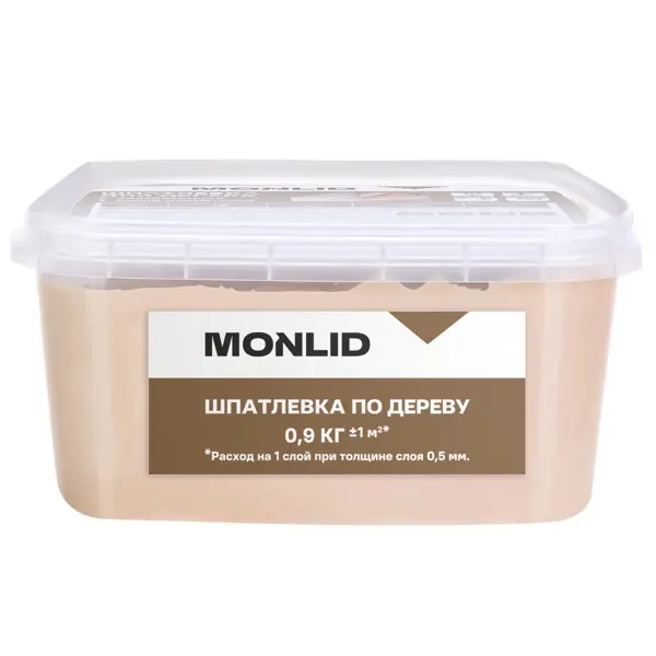 Шпаклевка для дерева MONLID акриловая цвет белое дерево 0.9 кг