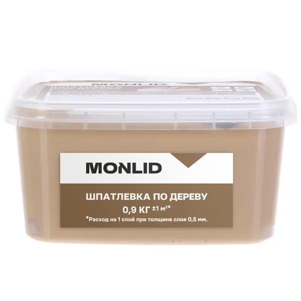 Шпаклевка для дерева MONLID акриловая цвет дуб натуральный 0.9 кг