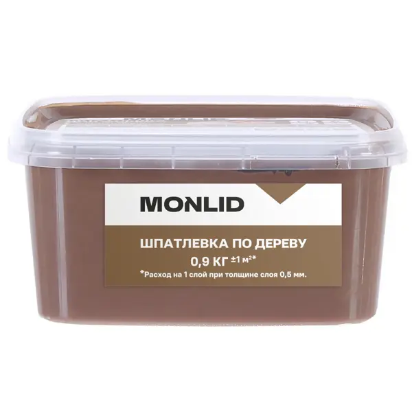 Шпаклевка для дерева MONLID акриловая цвет хани 0.9 кг