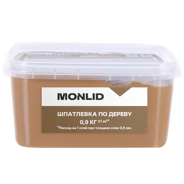 Шпаклевка для дерева MONLID акриловая цвет лиственница 0.9 кг