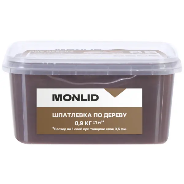 Шпаклевка для дерева MONLID акриловая цвет венге 0.9 кг