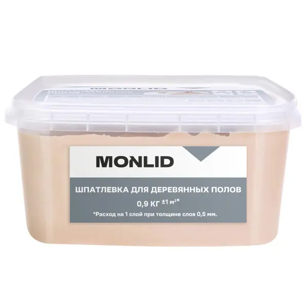 Шпаклевка для деревянных полов MONLID акриловая цвет белое дерево 0.9 кг