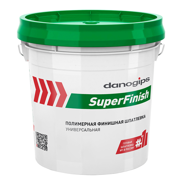 шпатлевка готовая финишная DANOGIPS SuperFinish 17л/28кг, арт.ODA96