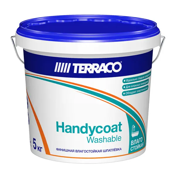 Шпатлёвка финишная влагостойкая Terraco Handycoat Washable 5 кг