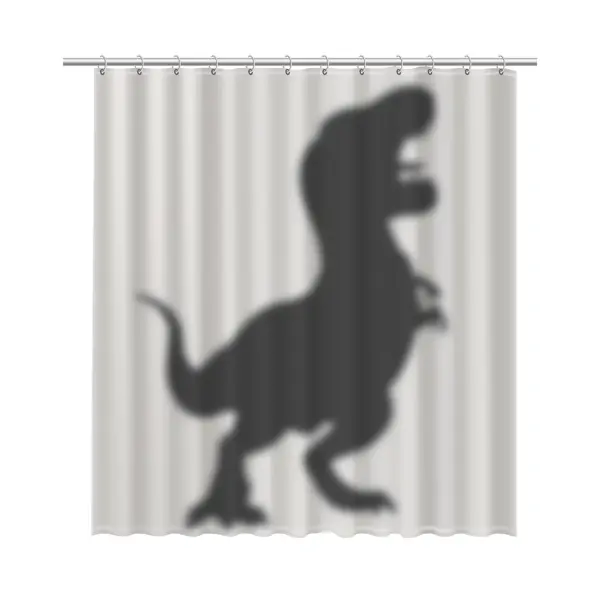 Штора для ванной Fixsen Dino FX-2521 180x200 см полиэстер цвет белый