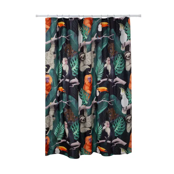Штора для ванной Iddis Джангл (Jungle) LM12P18i11 200x180 см полиэстер цвет разноцветный