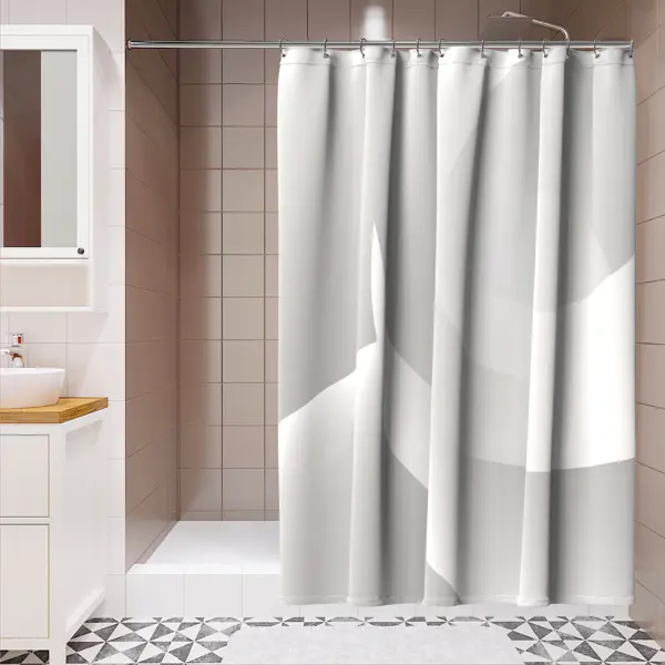 Штора для ванной Lemer Mino 180x200 см PEVA цвет серый