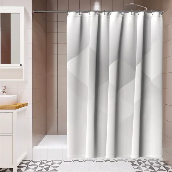 Штора для ванной Lemer Tinto 180x200 см полиэстер цвет серый