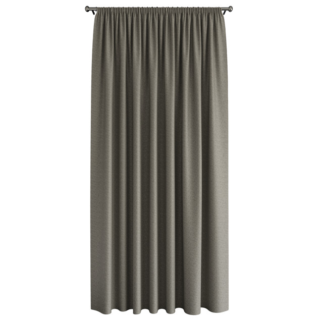 штора портьерная на шт.ленте AMAZONTEXTILE HOME блэкаут 200x280см коричневая, арт. M Stone v8