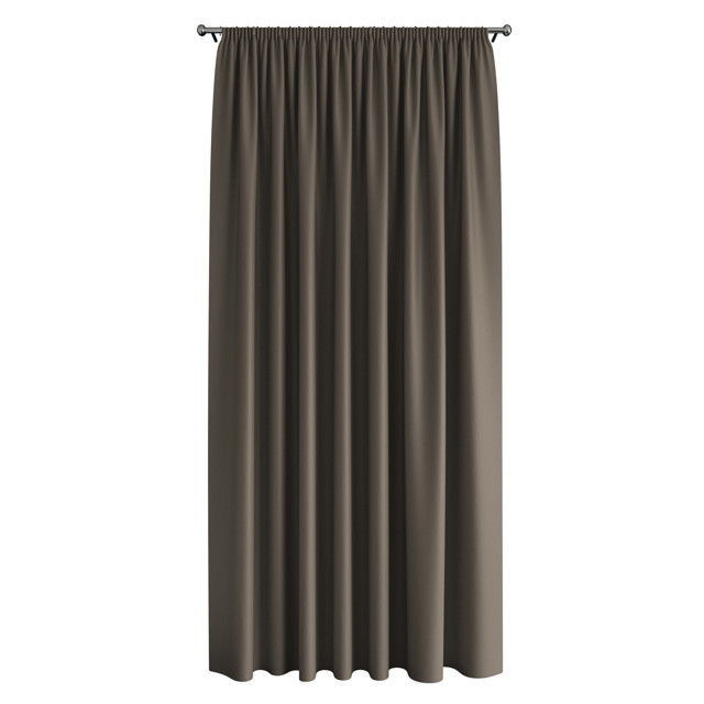 штора портьерная на шт.ленте AMAZONTEXTILE HOME димаут 200x260см коричневая, арт. YW875 v5025