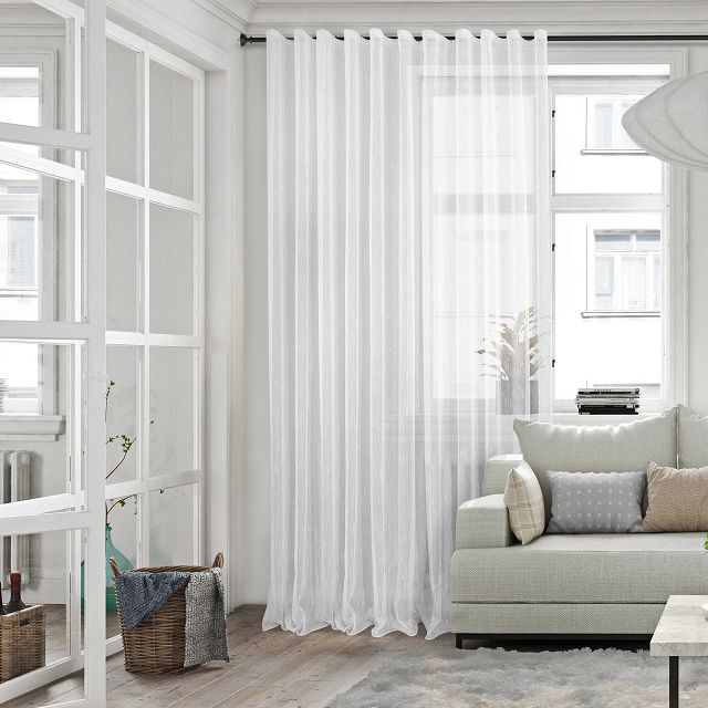 штора тюлевая на шт.ленте AMAZONTEXTILE HOME сетка мережка 300x260см белая, арт. М 1913 v102