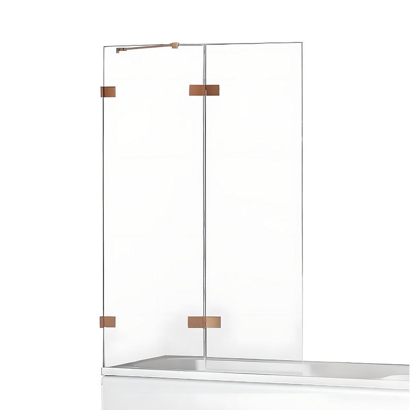 Шторка для ванны New Trendy AVEXA COPPER BRUSHED 120x150 EXK-3812 L (брашированная медь)