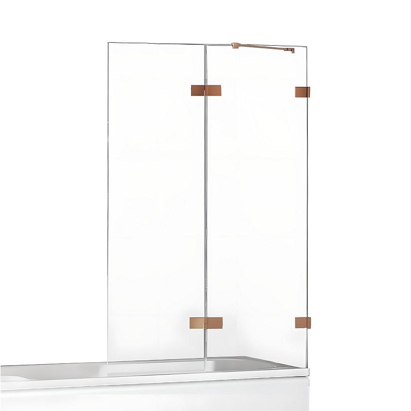 Шторка для ванны New Trendy AVEXA COPPER BRUSHED 120x150 EXK-3813 R (брашированная медь)