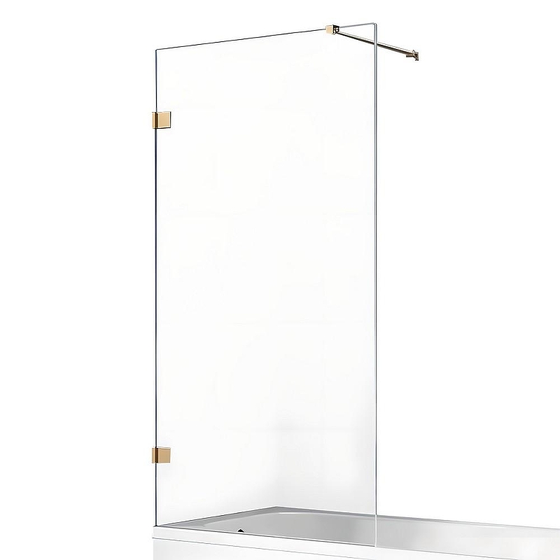 Шторка для ванны New Trendy AVEXA GOLD BRUSHED 50x150 EXK-2004-WP (брашированное золото)