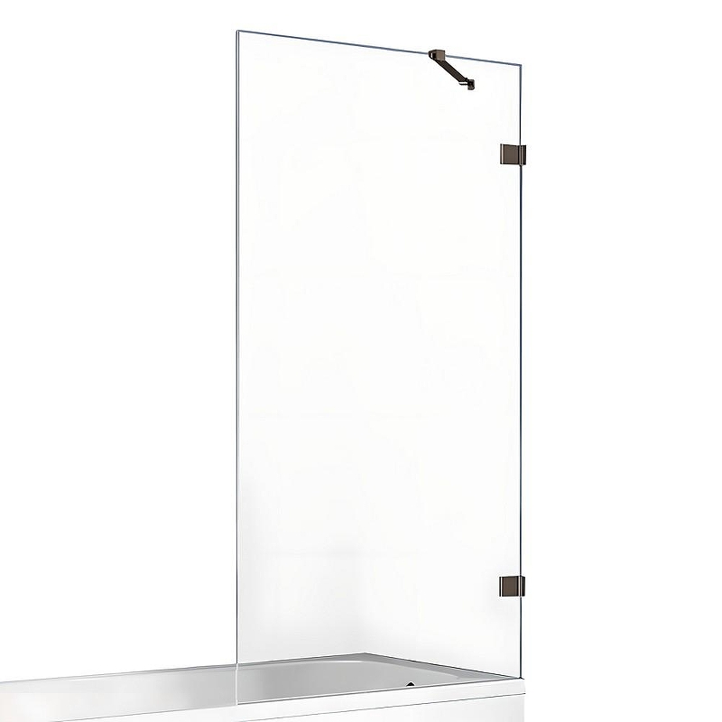 Шторка для ванны New Trendy AVEXA GUNMETAL BRUSHED 100x150 EXK-3520 (оружейная сталь)