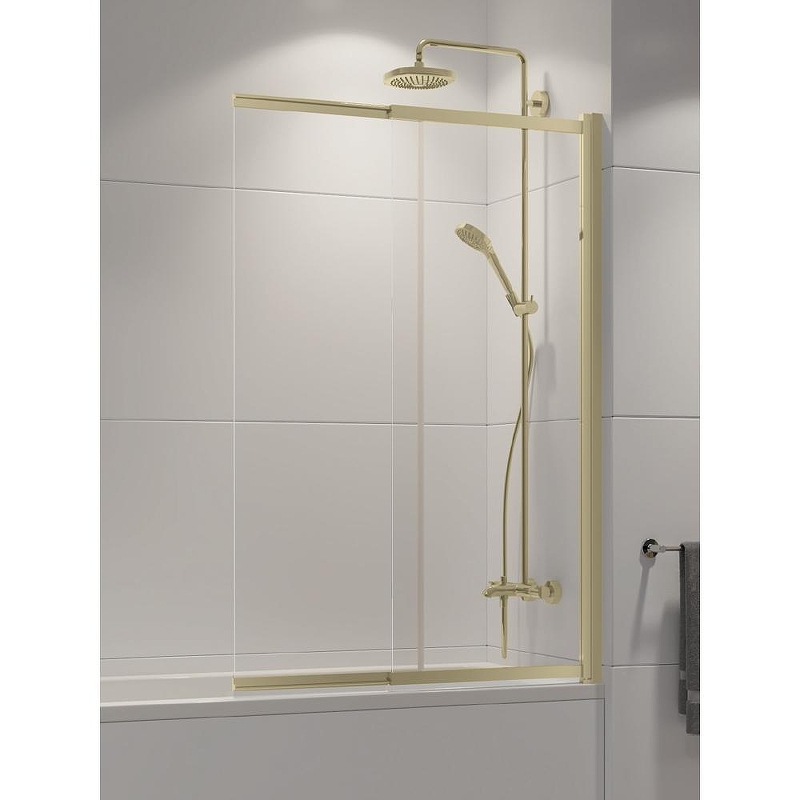 Шторка для ванны New Trendy SENSI LIGHT GOLD 100x150 P-0102 (светлое золото)