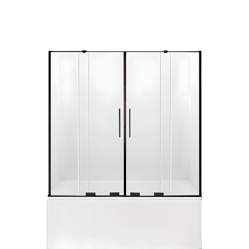 Шторка для ванны New Trendy SMART BLACK 140x150 EXK-4208 (черный)