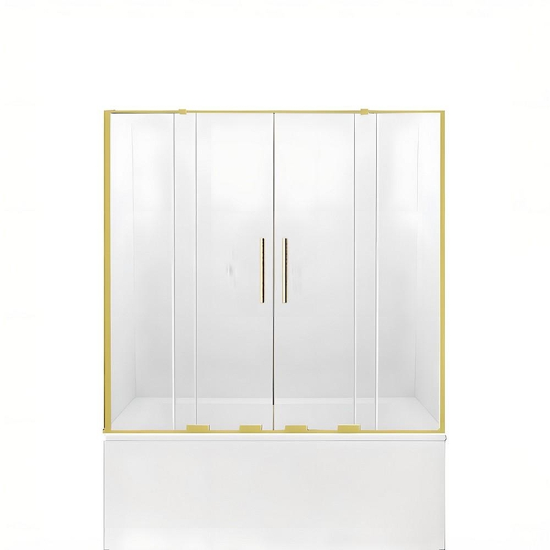 Шторка для ванны New Trendy SMART LIGHT GOLD 130x150 EXK-4311 (светлое золото)