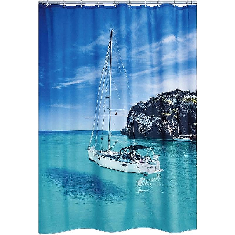 Шторка для ванны Ridder Blue Paradise 180х200 42073000 Синий Белый