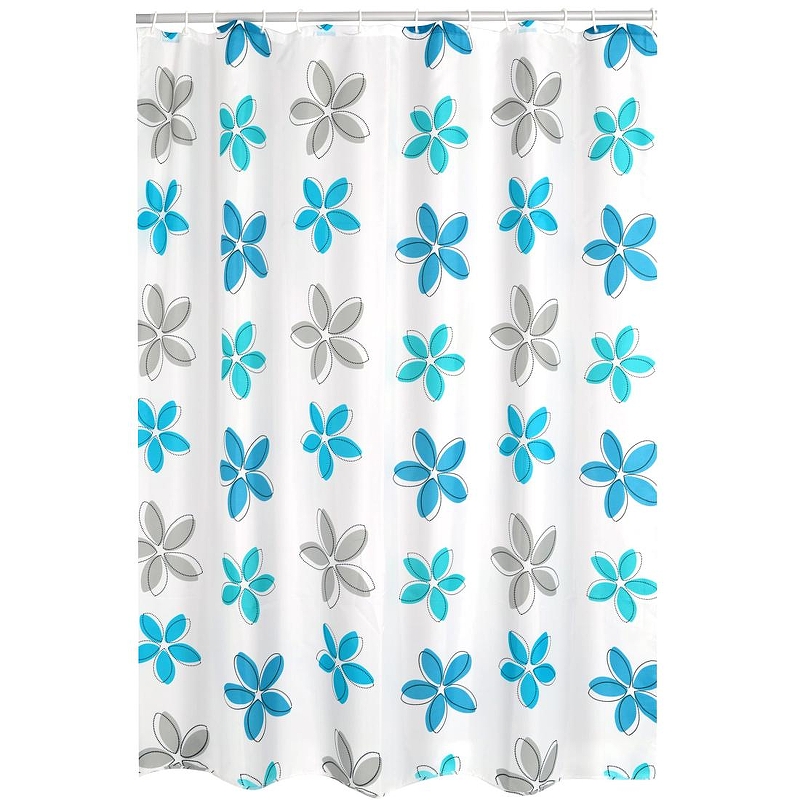 Шторка для ванны Ridder Fleur 180х200 47353 цвет Синий Голубой