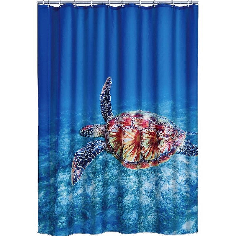 Шторка для ванны Ridder Sea World 180х200 42183000 Синяя цветная